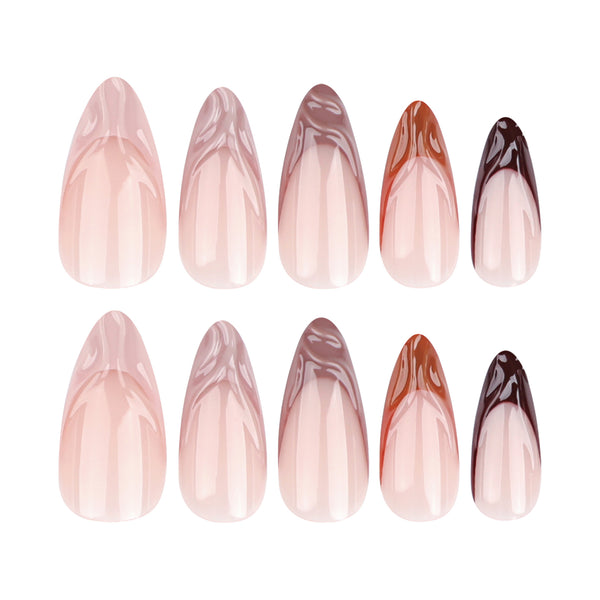 12 Sizes-24 Pcs Press On Nails JP3333