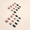 12 Sizes-24 Pcs Press On Nails W1449