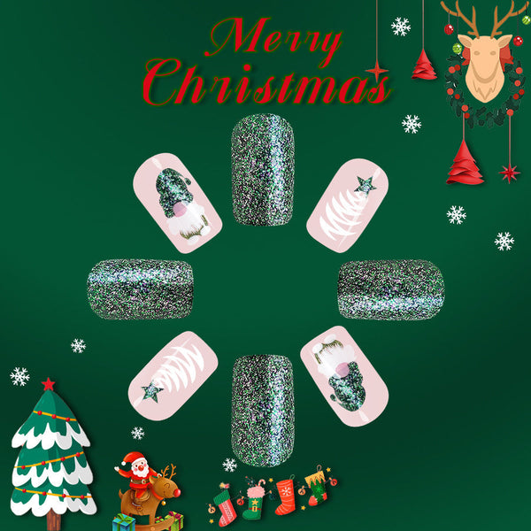12 Sizes-24 Pcs Press On Nails C665