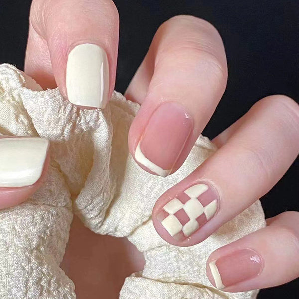 12 Sizes-24 Pcs Press On Nails R272