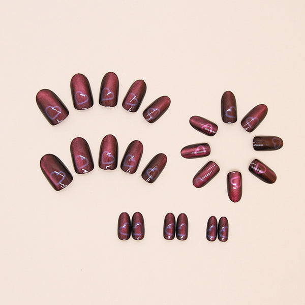 12 Sizes-24 Pcs Press On Nails W1579