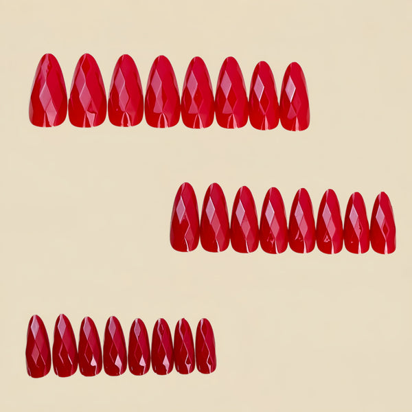 12 Sizes-24 Pcs Press On Nails Y1518