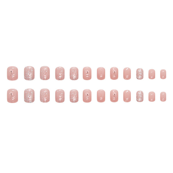 12 Sizes-24 Pcs Press On Nails R774