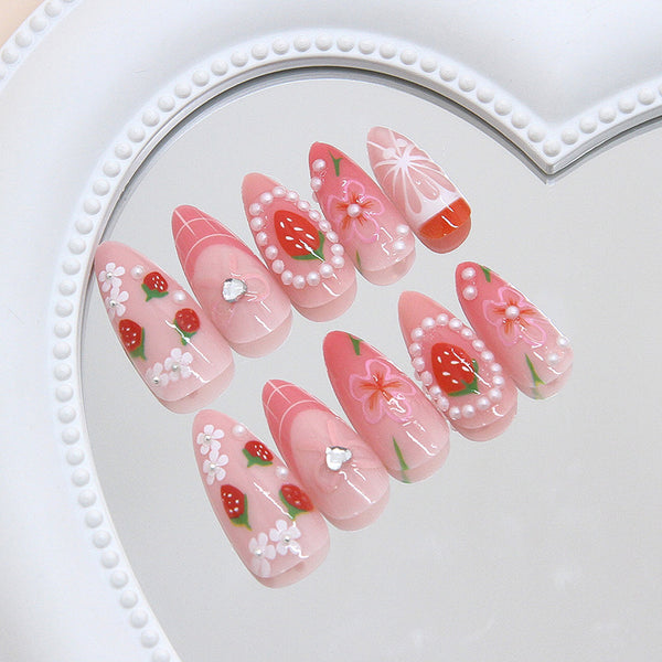 12 Sizes-24 Pcs Press On Nails Z1105