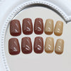 12 Sizes-24 Pcs Press On Nails R889