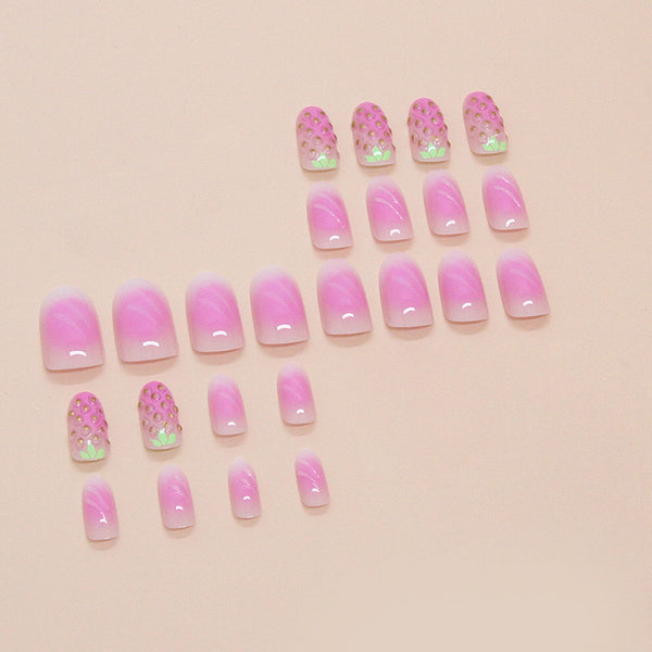12 Sizes-24 Pcs Press On Nails W1741
