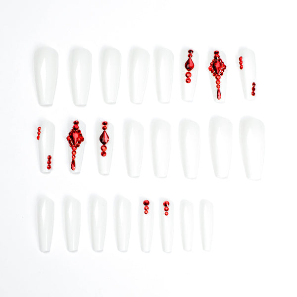 12 Sizes-24 Pcs Press On Nails JP1609