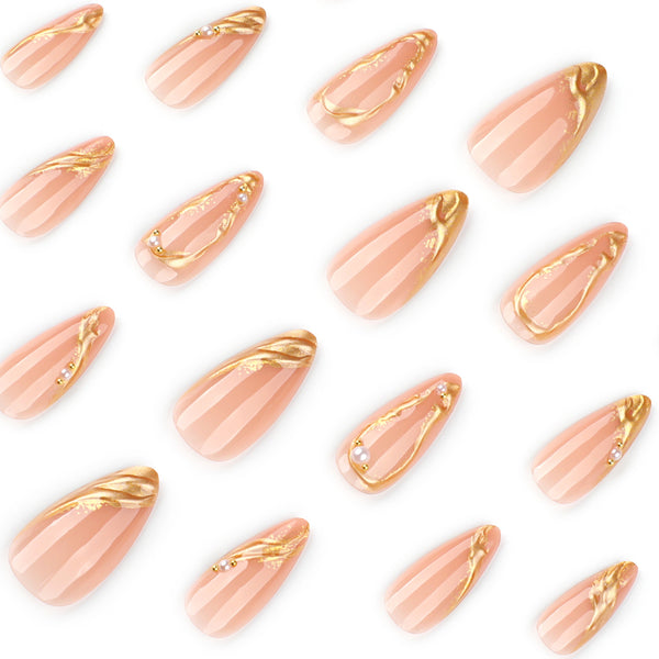 12 Sizes-24 Pcs Press On Nails JP3873