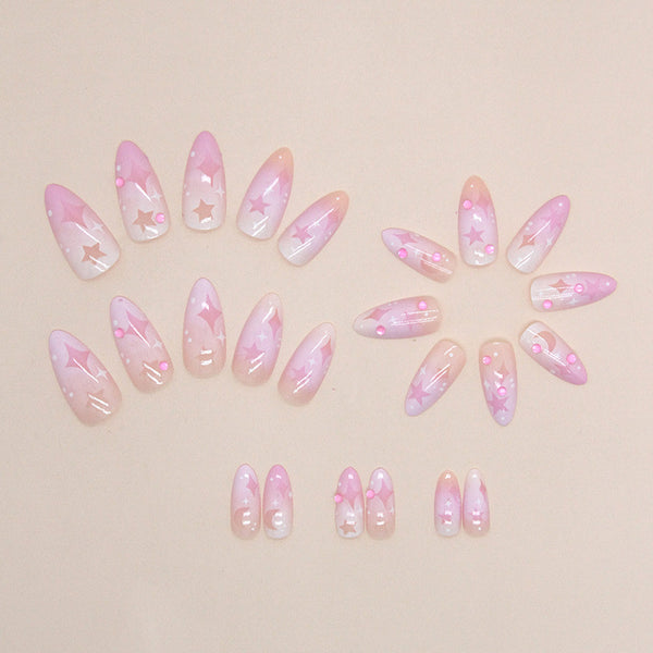 12 Sizes-24 Pcs Press On Nails Z764
