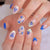 12 Sizes-24 Pcs Press On Nails C1943