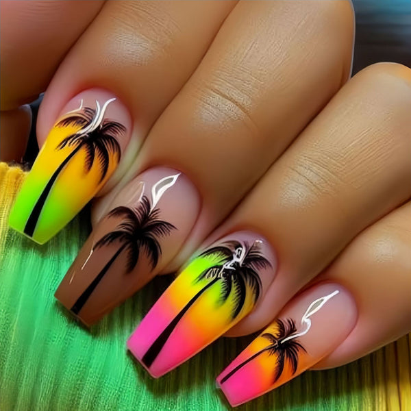 12 Sizes-24 Pcs Press On Nails Y853