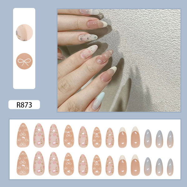 12 Sizes-24 Pcs Press On Nails R873