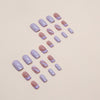 12 Sizes-24 Pcs Press On Nails W1027