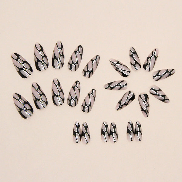 12 Sizes-24 Pcs Press On Nails W1034