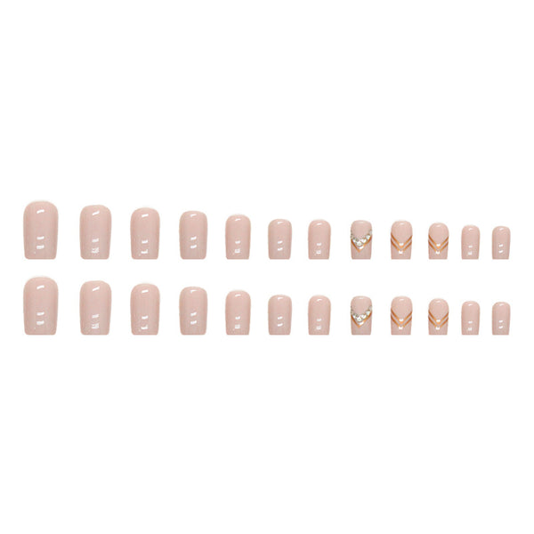 12 Sizes-24 Pcs Press On Nails Z606