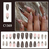 12 Sizes-24 Pcs Press On Nails C1369