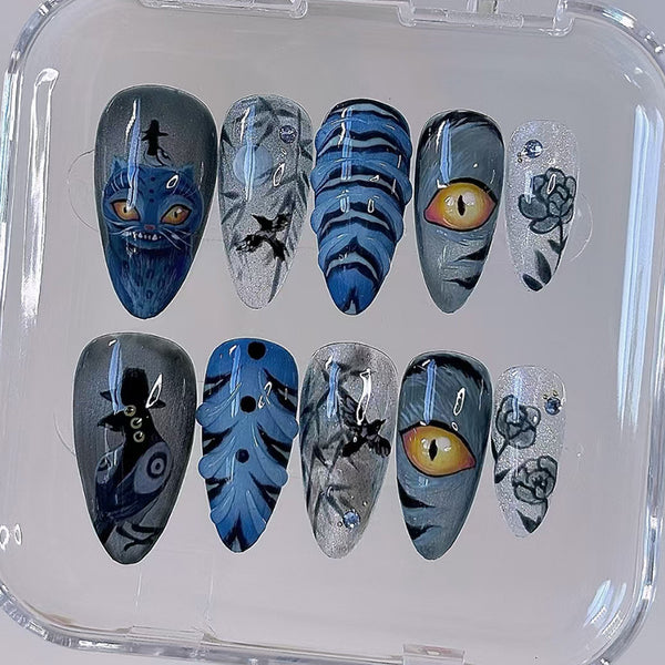 12 Sizes-24 Pcs Press On Nails W2077