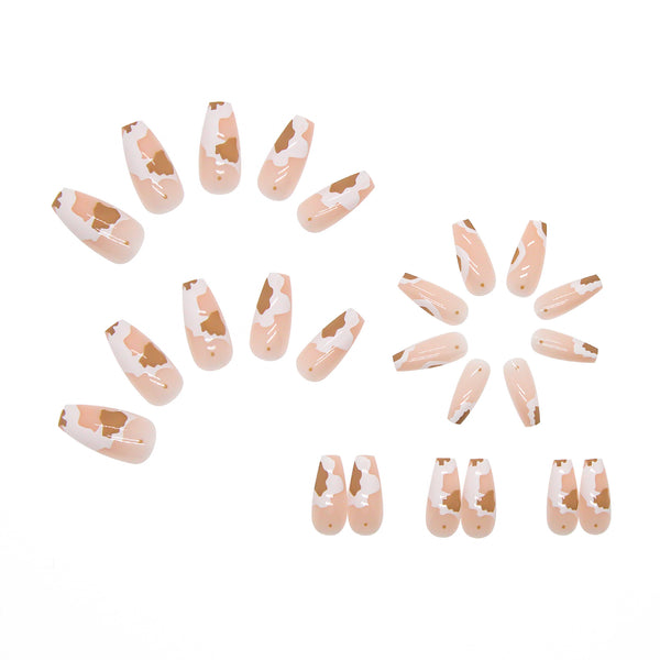 12 Sizes-24 Pcs Press On Nails W064