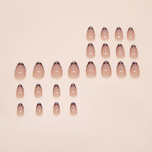 12 Sizes-24 Pcs Press On Nails W2130
