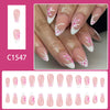 12 Sizes-24 Pcs Press On Nails G1547