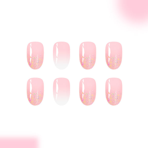 12 Sizes-24 Pcs Press On Nails C1044
