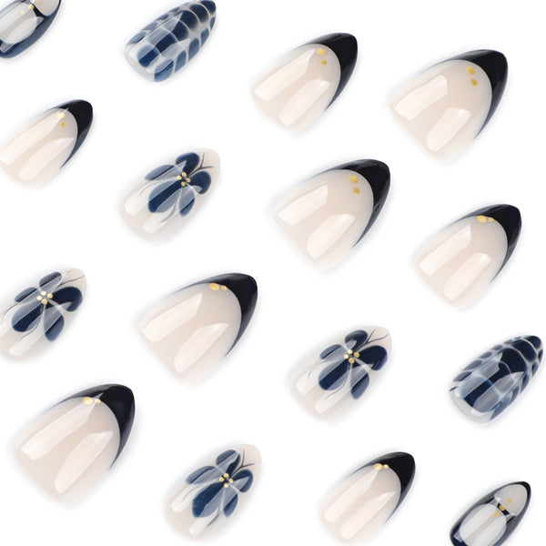 12 Sizes-24 Pcs Press On Nails JP4046