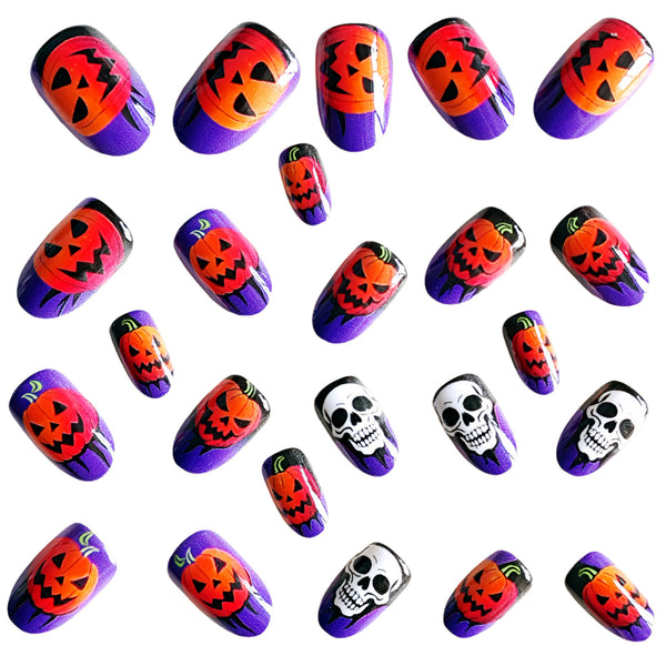 12 Sizes-24 Pcs Press On Nails Y1173