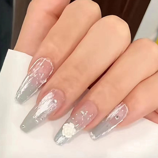 12 Sizes-24 Pcs Press On Nails Z328
