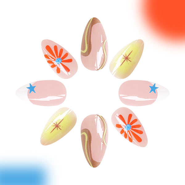 12 Sizes-24 PcsPress On Nails C453