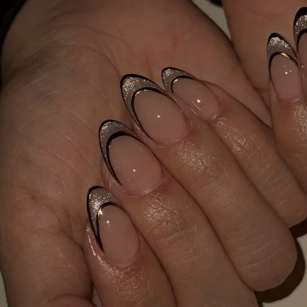 12 Sizes-24 Pcs Press On Nails JP4482
