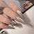 12 Sizes-24 Pcs Press On Nails JP948