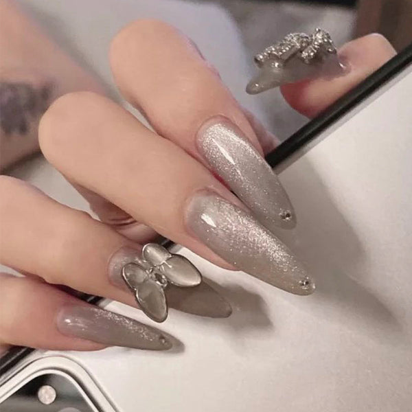 12 Sizes-24 Pcs Press On Nails JP948