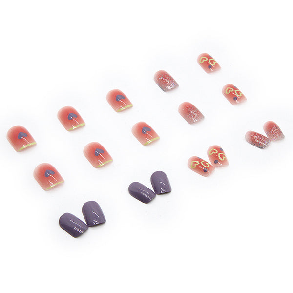 12 Sizes-24 Pcs Press On Nails R459