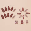 12 Sizes-24 Pcs Press On Nails W1636