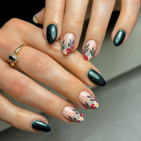 12 Sizes-24 Pcs Press On Nails W1449