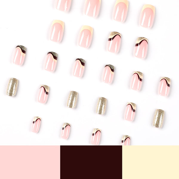 12 Sizes-24 Pcs Press On Nails JP2215