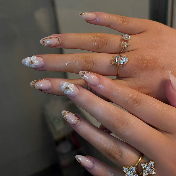 12 Sizes-24 Pcs Press On Nails Z1263