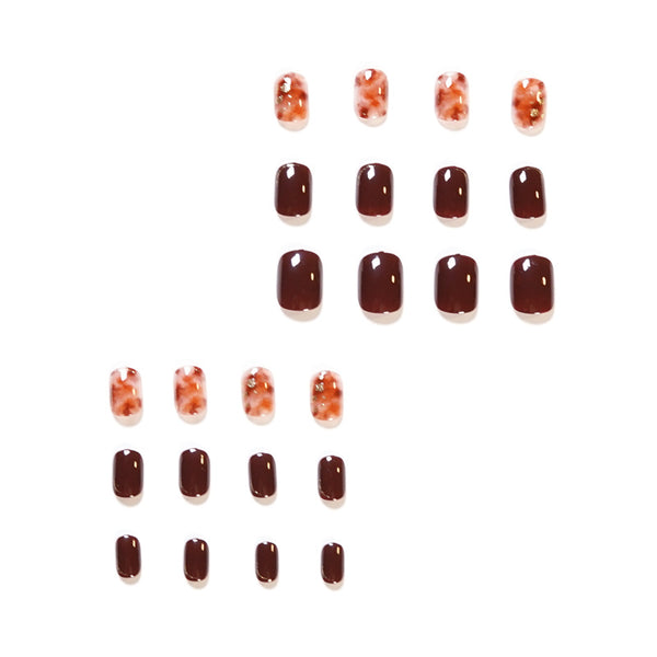 12 Sizes-24 Pcs Press On Nails JP1459