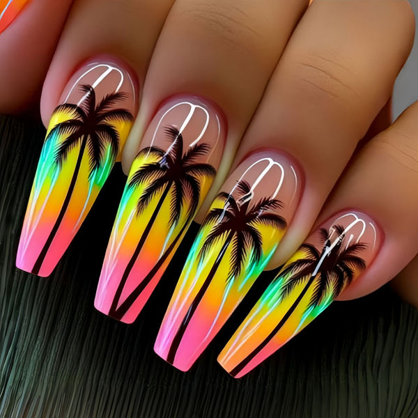 12 Sizes-24 Pcs Press On Nails Y709
