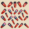 12 Sizes-24 Pcs Press On Nails Y1092