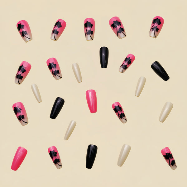 12 Sizes-24 Pcs Press On Nails Y152