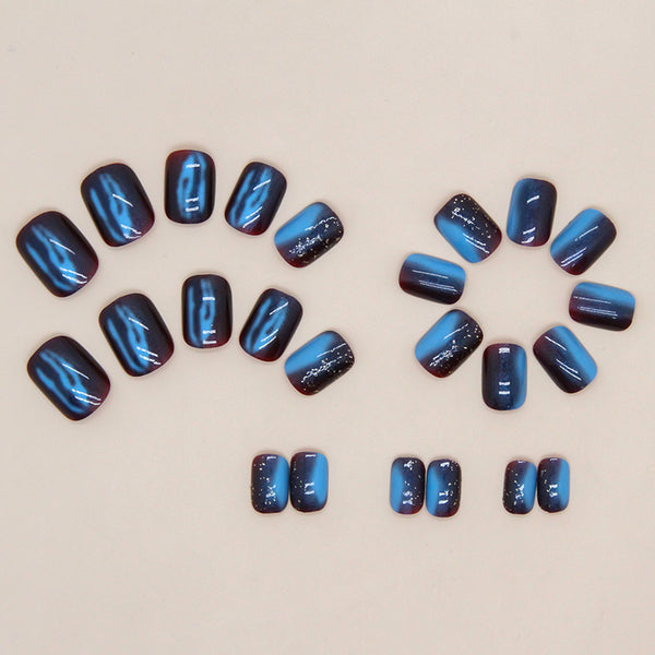 12 Sizes-24 Pcs Press On Nails W1079