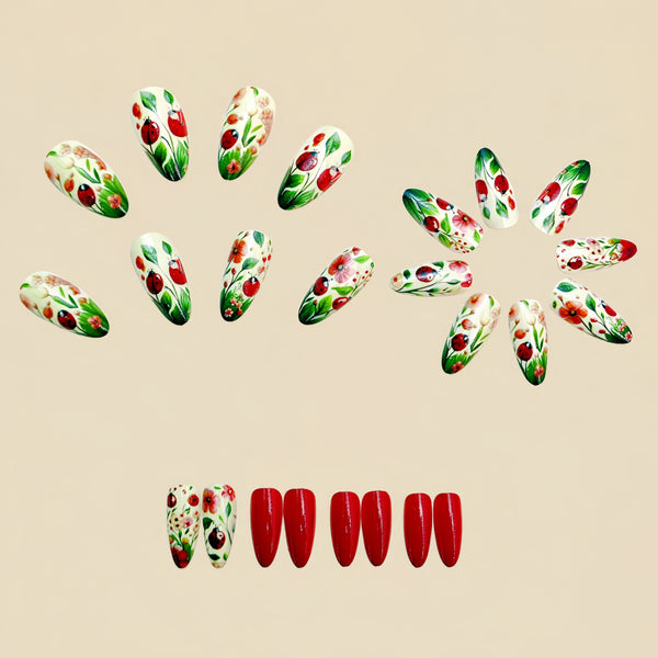 12 Sizes-24 Pcs Press On Nails Y959