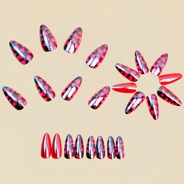 12 Sizes-24 Pcs Press On Nails Y1765