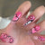 12 Sizes-24 Pcs Press On Nails JP1226