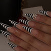 12 Sizes-24 Pcs Press On Nails JP4173