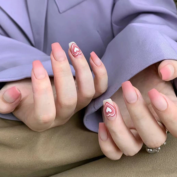 12 Sizes-24 Pcs Press On Nails R580