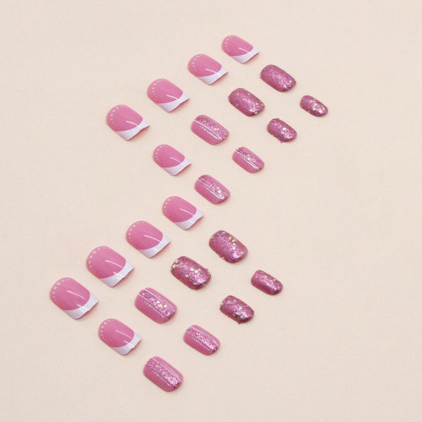 12 Sizes-24 Pcs Press On Nails W597
