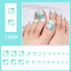 12 Sizes-24 Pcs Press On Nails C1689