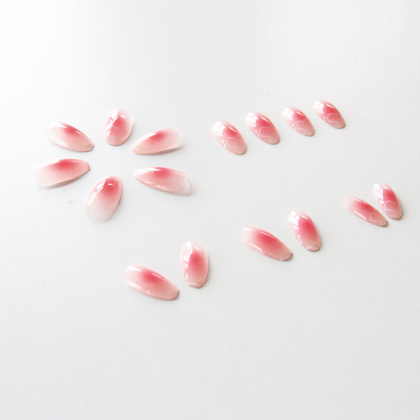 12 Sizes-24 Pcs Press On Nails R333